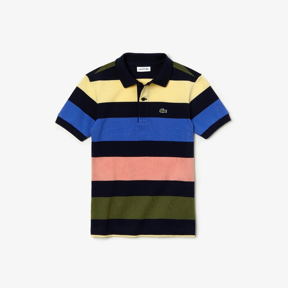 Lacoste Boys Colorful Stripe Polo Shirt